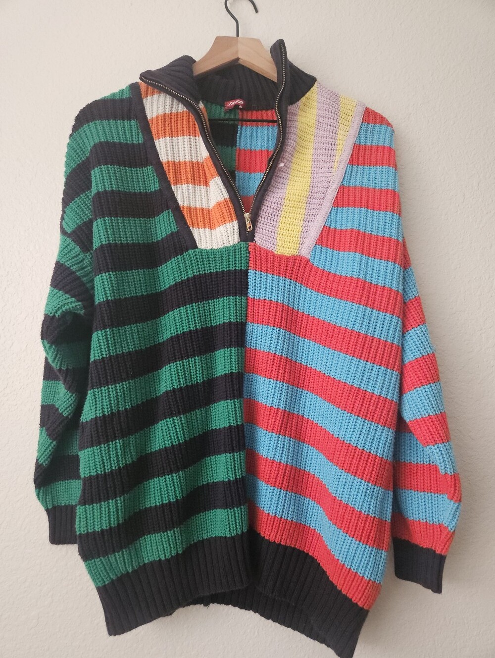Staud Hampton sweater in cabana stripe, small - Picture 7 of 13